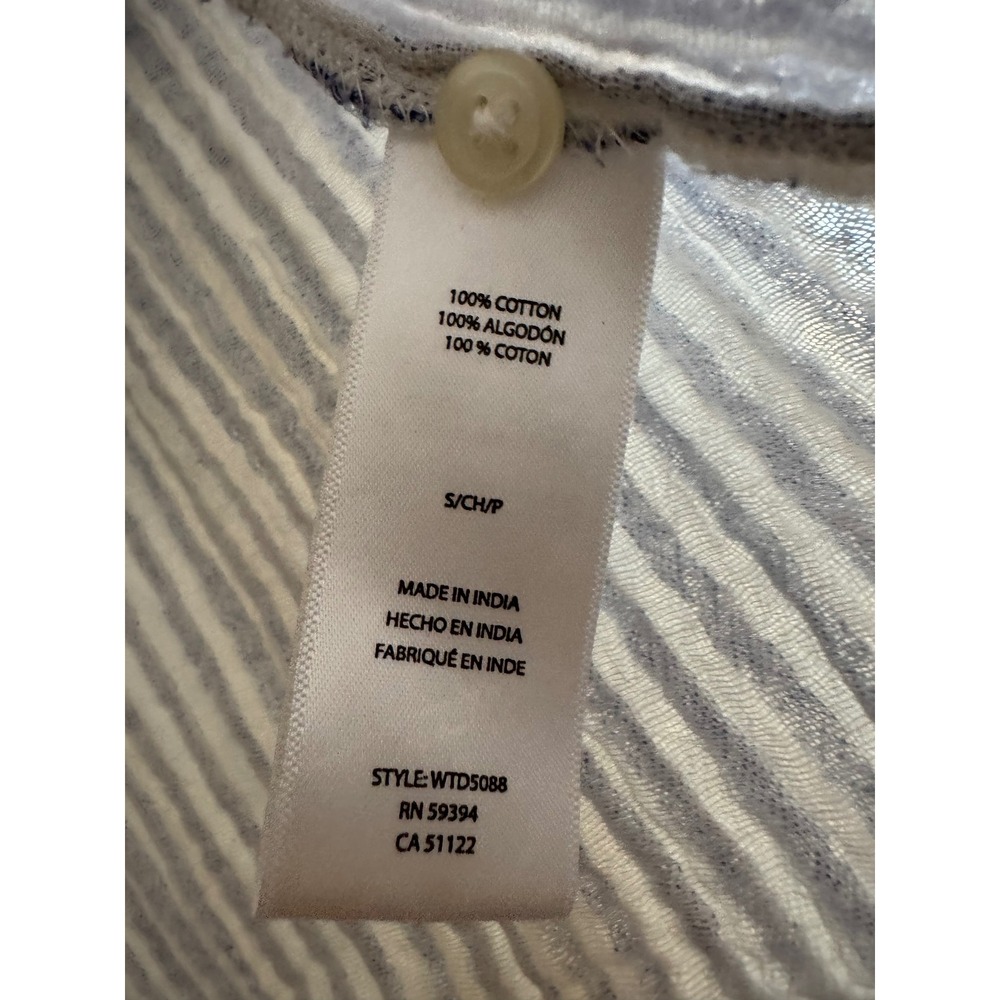 Beachlunchlounge dress Stripped 100% Cotton-with pockets-made in India - Picture 11 of 16